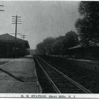 Railroad: Short Hills Railroad Station with Tracks