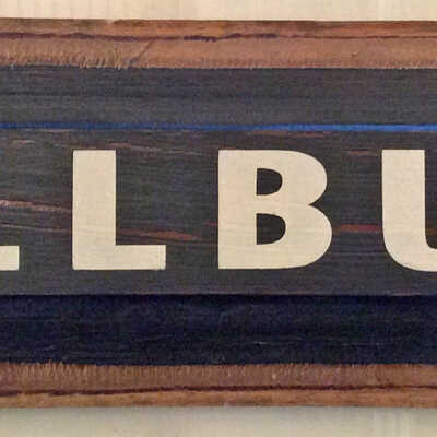 Millburn Wooden Sign