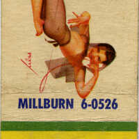 Millburn Photo Supply Inc., Matchbook Cover