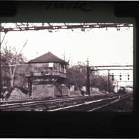 Railroad: Delaware, Lackawanna & Western Tower at Millburn NJ, 1952