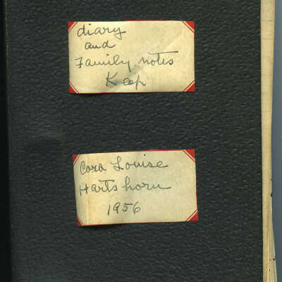 Hartshorn: Cora Louise Hartshorn's Diary and Family Notes from 1956