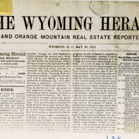 Wyoming Herald Masthead, 1874