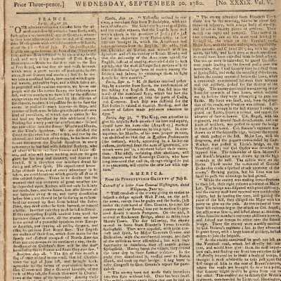 Ruddiman's Weekly Mercury, Wednesday, September 20, 1780