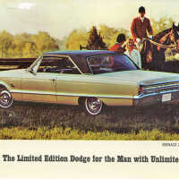 Jowitt Motors Inc Dodge Monaco Convertible Postcard, 1965