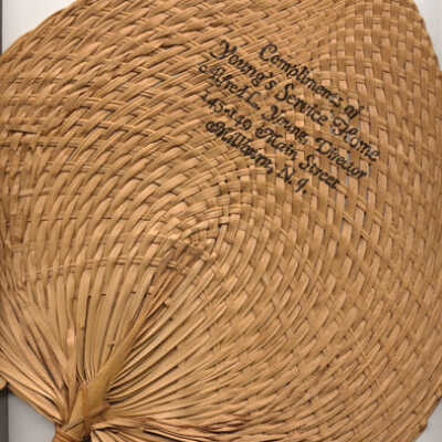 Young's Funeral Home Palm Frond Fan