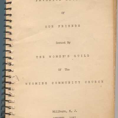 Women's Guild of Wyoming Community Church Cook Book, 1937