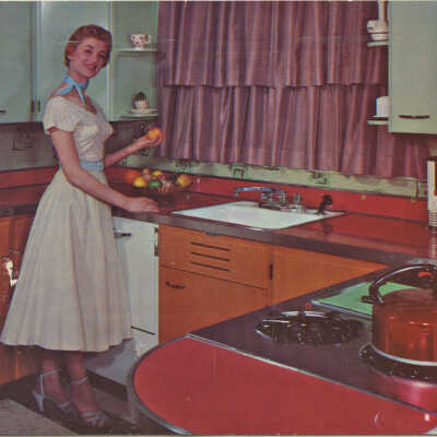 Hubert's Millburn Kitchen Center Real-Photo Postcard