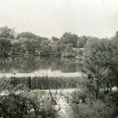 Diamond Mill Pond: Between the Diamond Paper Mill & the Railroad