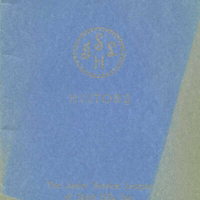 Junior Service League of Short Hills: History Of the Junior Service League of Short Hills, Inc., 1951