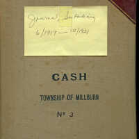 Millburn Township: Cash Ledger for Millburn Township Government, 1919-1921