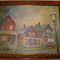 Brookside Drive Mill Houses Painting