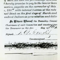 Condit: Israel.D. Condit Signature on Bond, 1887