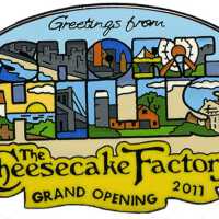 Cheesecake Factory Grand Opening Commemorative Pin, 2011