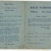 Millburn High School report card, 1944