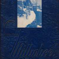 1946 Millburn High School Millwheel Yearbook with Commencement Program and Commencement Exercises of the Class of 1946 Invitation