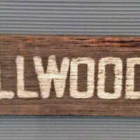 Knollwood Road Wood Street Sign