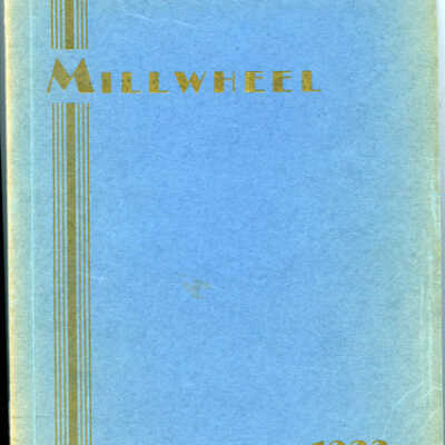 1933 Millburn High School Millwheel Yearbook