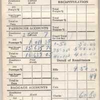 Short Hills Railroad Ticket Agent Book, 1959