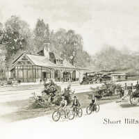 Short Hills Train Station Etching