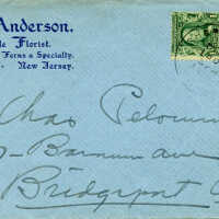 Anderson: J.F. Anderson, Florist cancelled envelope