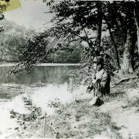 Man Fishing on Valley Pond