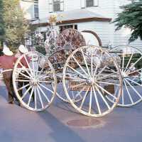          July 4: North Plainfield Fire Department Hose Reel in American Bicentennial Parade, 1976 picture number 2
   