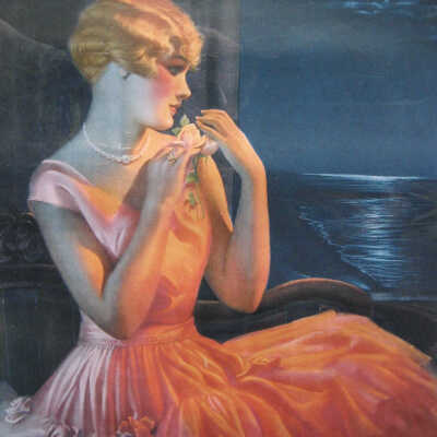 Pressler: Gene Pressler print, 'Moonlight & You'