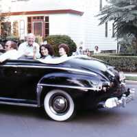 July 4, 1976 Parade-Black convertible