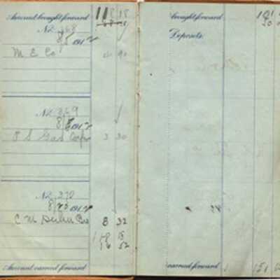Check Register From 29 Myrtle Ave, 1912