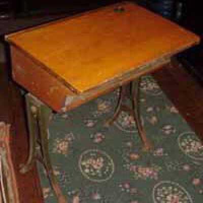 Short Hills School: Desk from Short Hills Grade School, 1930