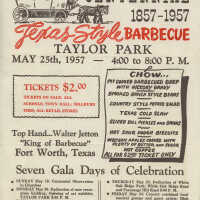 Millburn Centennial Barbecue Flyer, 1957