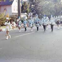 July 4, 1976 Parade-Majorette and Marching Band on Millburn Ave