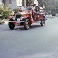 July 4: Fire Truck in American Bicentennial Parade, 1976