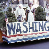 July 4: Washington Rock Float at American Bicentennial Parade, 1976