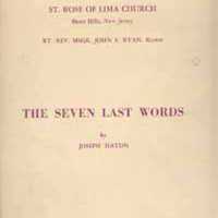 St. Rose of Lima: The Seven Last Words record album, 1966