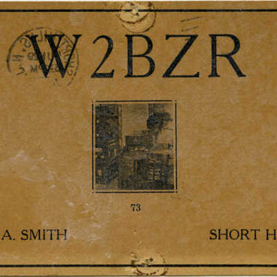 Radio: Douglas A. Smith W2BZR Ham Radio Operator Postcard