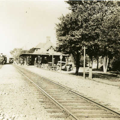 Railroad: Short Hills Train Station Looking West, 1897