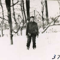 Man In Snow, c. 1906