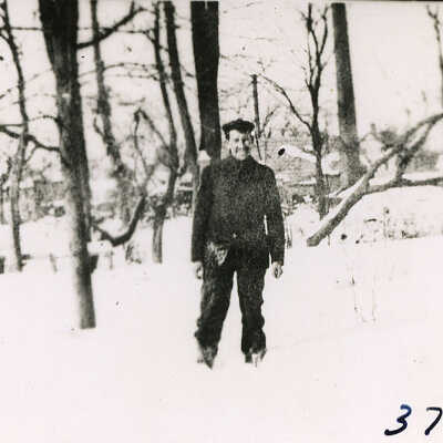 Man In Snow, c. 1906