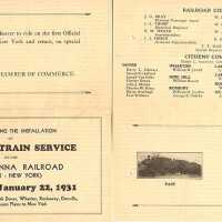 Ticket for a ride on the first official electric train, 1931