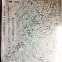 Map: Battles and Skirmishes of the American Revolution in New Jersey Map