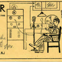 Radio: Douglas A. Smith W2BZR Ham Radio Operator Postcard