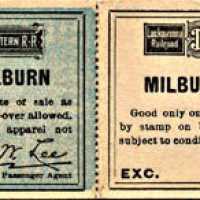 Two-part 1907 DL&W Maplewood/Millburn Ticket