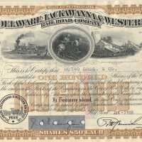 Delaware, Lackawanna & Western RR Co.Stock Certificate