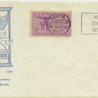 Millburn Centennial envelope, 1957