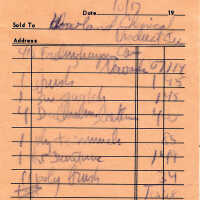 Harvey Tiger: Receipt from Harvey J. Tiger Hardware Store