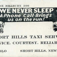 Short Hills Taxi Service (T. Nittolo) Business Card/Blotter