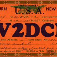 Radio: Doug D. Miller W2DCK Ham Radio Operator Postcard