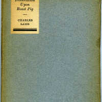 Lamb: Charles Lamb, "A Dissertation Upon Roast Pig," c. 1903