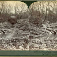 South Mountain Reservation: Stereoview of Above Hemlock Falls